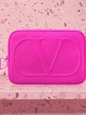 Valentino Beauty Pink Pouch new cosmetic bag.